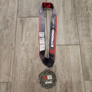 Spartan DEKA STRONG 2024 Finisher Medal with Magnetic Trifecta Wedge OCR Gym